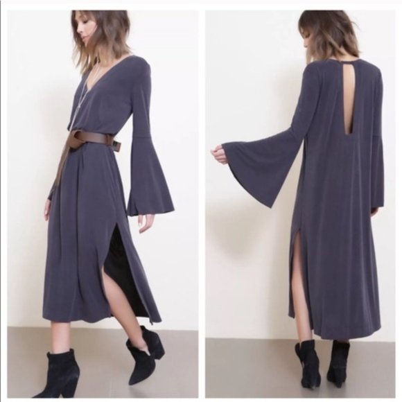 Free People Dresses & Skirts - Free People A Fine Romance Bell Sleeve Maxi Dress